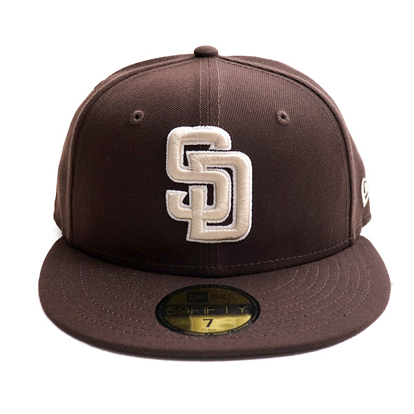ニューエラ【ＮＥＷ ＥＲＡ】59FIFTY San Diego Padres サンディエゴ・パドレス 5950 キャップ 帽子 メンズ レディース MLB USモデル BROWN｜bobsstore｜02