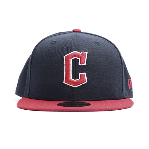 ニューエラ/NEW ERA Cleveland Guardians 59FIFTY 5950 クリーブランド・ガーディアンズ 帽子 キャップ ネイビー×レッド メンズ レディース ユニセックス｜bobsstore｜02