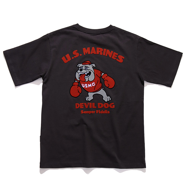 Avirex リバーシブル スカジャン レーヨン USMC ブラック AVIREX アヴィレックス【AVIREX】USMC BULLDOG T-SHIRT