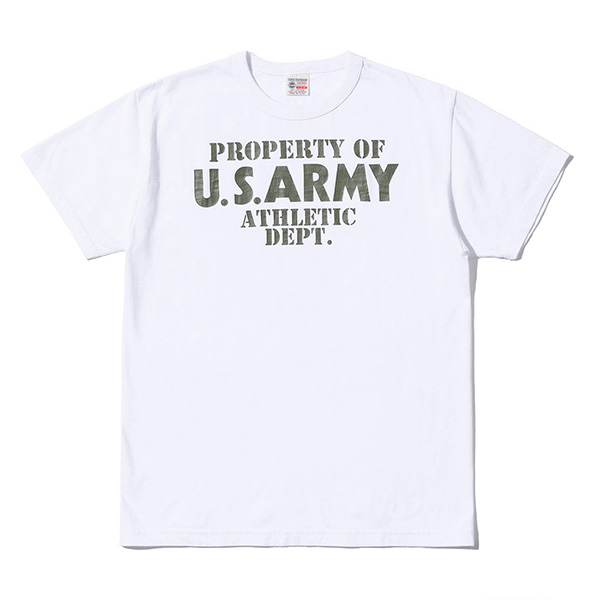 バズリクソンズ【BUZZ RICKSON'S】BR79348 T-SHIRT "U.S. ARMY ATHLETIC DEPT." Tシャツ 半袖 メンズ レディース アメリカ製｜bobsstore｜02