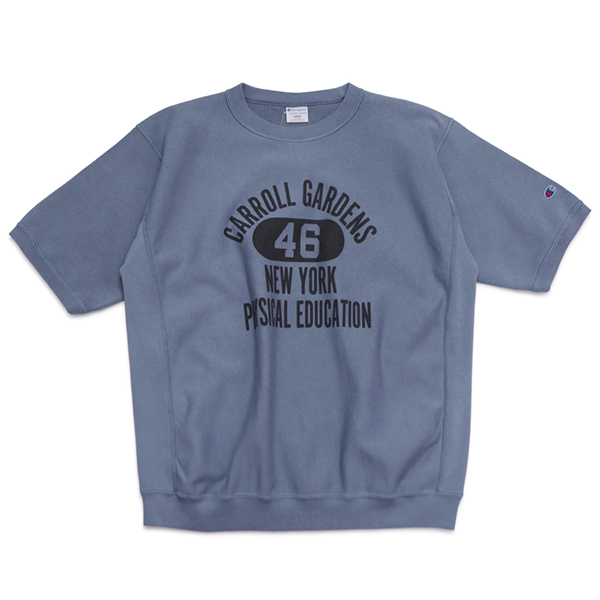 champion＊新品 ナノ ユニバース 別注リバースウィーブショートトップス 別注】＜Champion＞リバースウィーブ ショートスリーブ スウェットプル