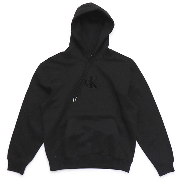 カルバン・クライン ブラック黒パーカー cKロゴ刺繍未使用 新品未使用品 Calvin Klein カルバンクライン ブランドロゴ プリント