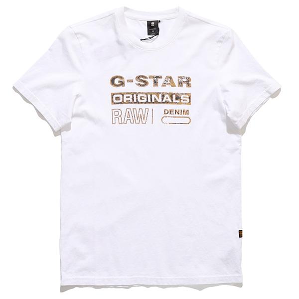 ジースター ロウ【G-STAR RAW】DISTRESSED ORIGINALS SLIM R T メンズ Tシャツ 半袖 ロゴ カットソー トップス スリムフィット【ネコポス発送無料】｜bobsstore｜02