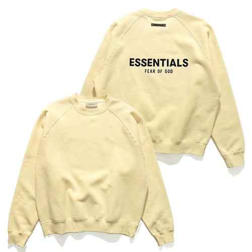 FOG ESSENTIALS【エッセンシャルズ】BACK LOGO CREW NECK SWEAT SHIRTS スウェット トレーナー メンズ ロゴ  裏起毛 正規品 トップス 長袖