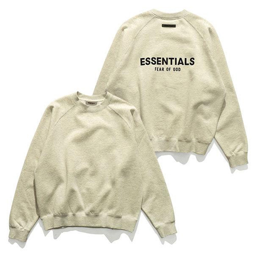 FOG ESSENTIALS【エッセンシャルズ】BACK LOGO CREW NECK SWEAT SHIRTS スウェット トレーナー メンズ ロゴ  裏起毛 正規品 トップス 長袖