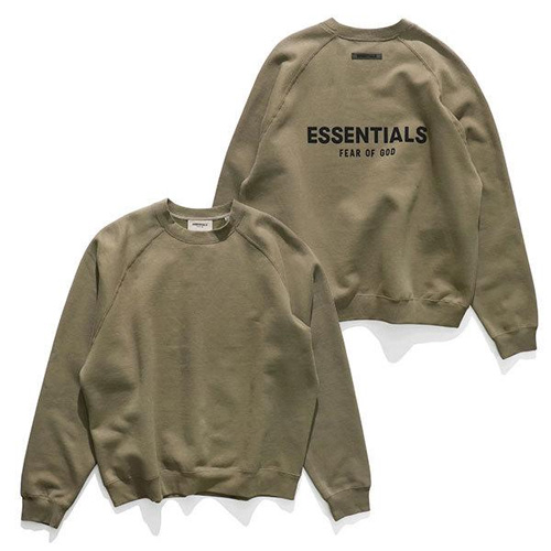 FOG ESSENTIALS【エッセンシャルズ】BACK LOGO CREW NECK SWEAT SHIRTS スウェット トレーナー メンズ ロゴ  裏起毛 正規品 トップス 長袖