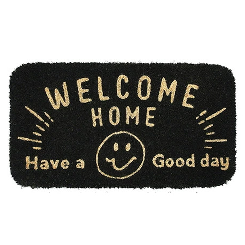 キーストーン【KEY STONE】コイヤーマット 玄関マット COMA MAT(IN0491) ナチュラル カフェ風 おしゃれ スマイル ネイティブ柄 |  | 09