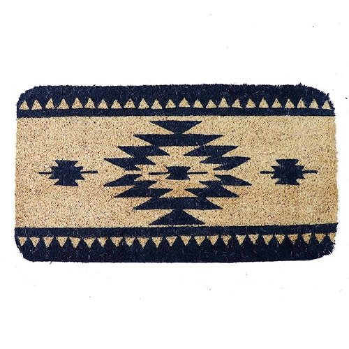 キーストーン【KEY STONE】コイヤーマット 玄関マット COMA MAT(IN0491) ナチュラル カフェ風 おしゃれ スマイル ネイティブ柄 |  | 04