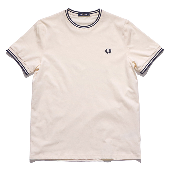 FRED PERRY 半袖 Tシャツ M1588 Twin Tipped コットン 国内発送 FRED PERRY フレッドペリー【FRED PERRY】M1588 TWIN TIPPED T