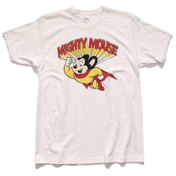 90年代 アニメT MIGHTY MOUSE マイティマウス グレー Lサイズ Tシャツ