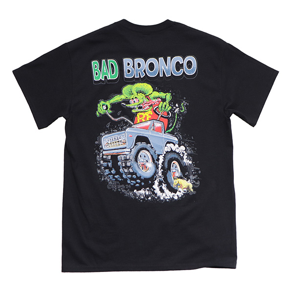 ラット フィンク【Rat Fink】RAT-BRONCO Tシャツ 半袖 ロックT バンドT