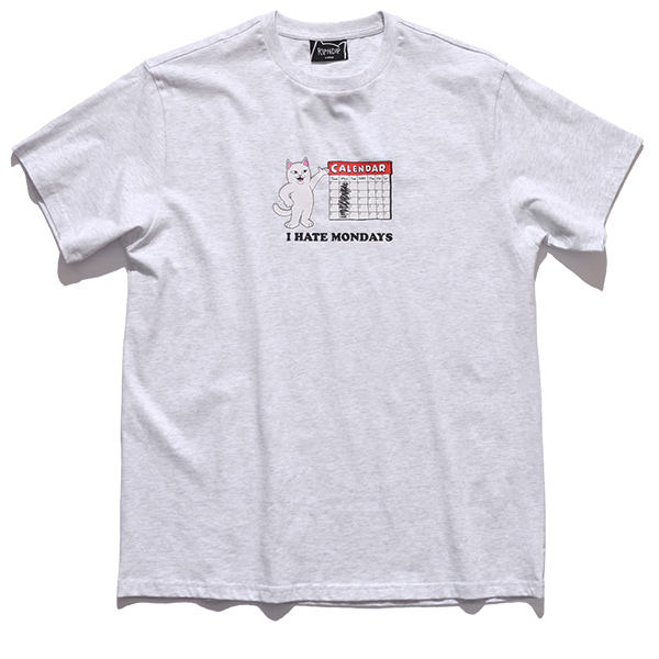 Ihate Layl RIPNDIP(リップンディップ) リップンディップ【RIPNDIP】IHate Mondays Tee 半袖 Tシャツ ネコ ストリート ...