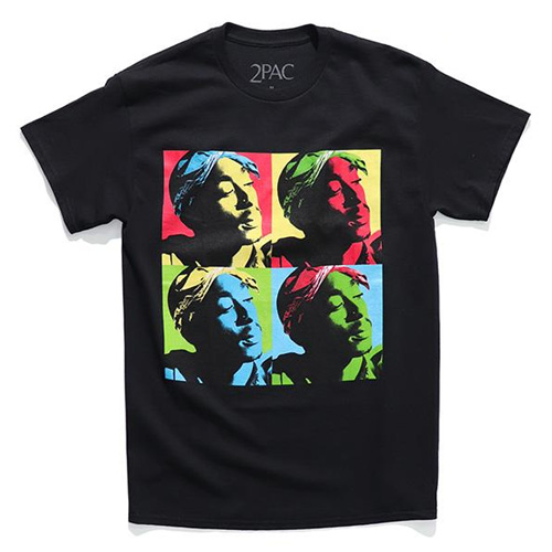 2パック【2PAC】TUPAC POP ART TEE ブラック BLACK Tシャツ 半袖