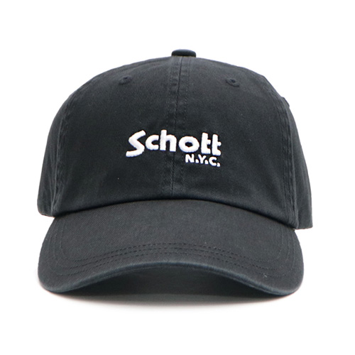 ショット【Schott】SC006 TWILL CAP ツイルキャップ ローキャップ キャップ コットン  帽子 CAP サイズ調節可能 ユニセックス カジュアル【ネコポス発送】 | SCHOTT | 02