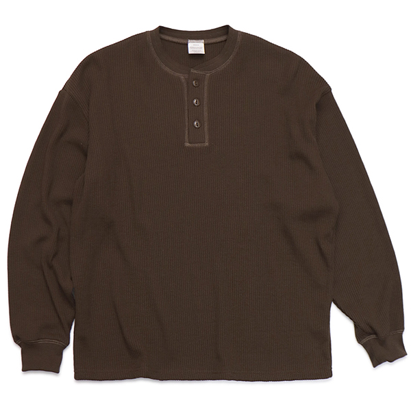 sea seajapan シー ヴィンテージ サーマルロングスリーブ サーマル シービーズ【SEABEES】2423-SB12 Pigment Henry neck Thermal L/S