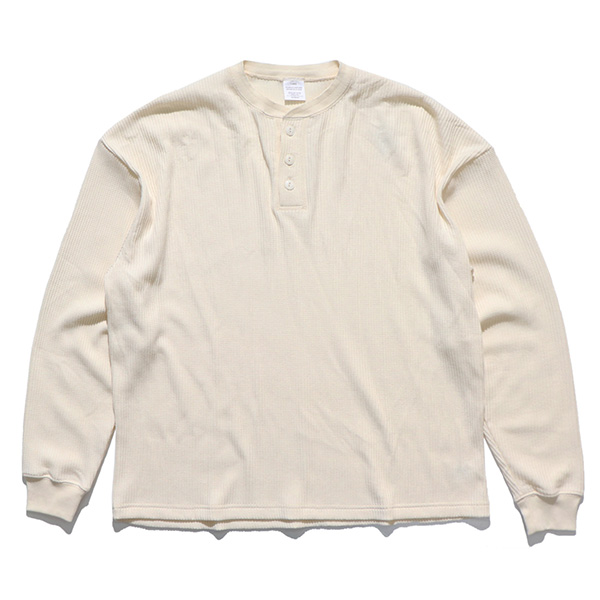 シービーズ【SEABEES】2423-SB12 Pigment Henry neck Thermal L/S 
