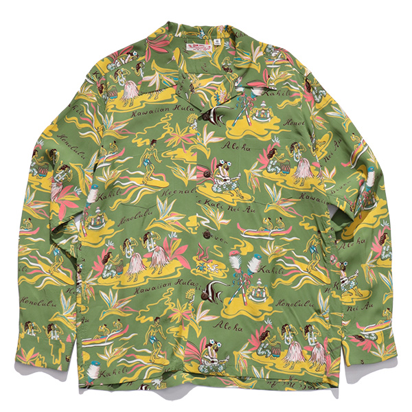 SUN SURF サンサーフ 半袖 レーヨン壁縮緬 ハワイアンシャツ