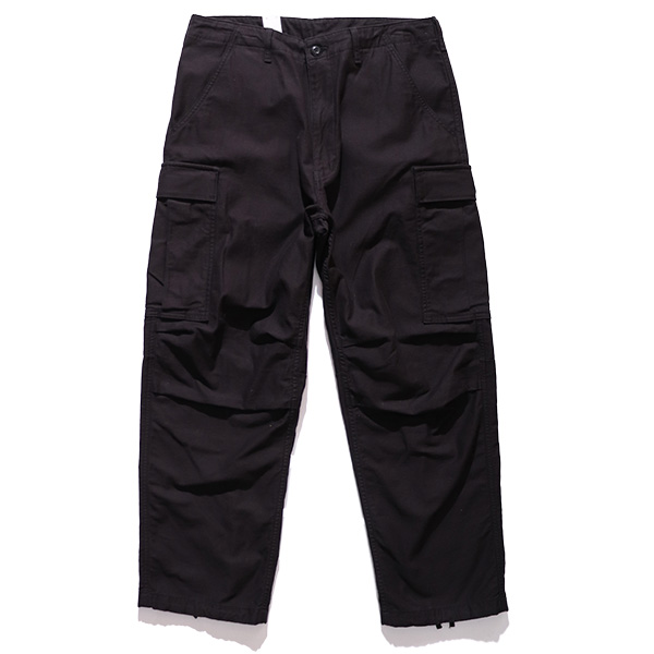 【匿名配送】アルファインダストリーズ　カーゴパンツ　ダメージ加工　ブラック　S Alpha Industries アルファインダストリーズ【ALPHA INDUSTRIES