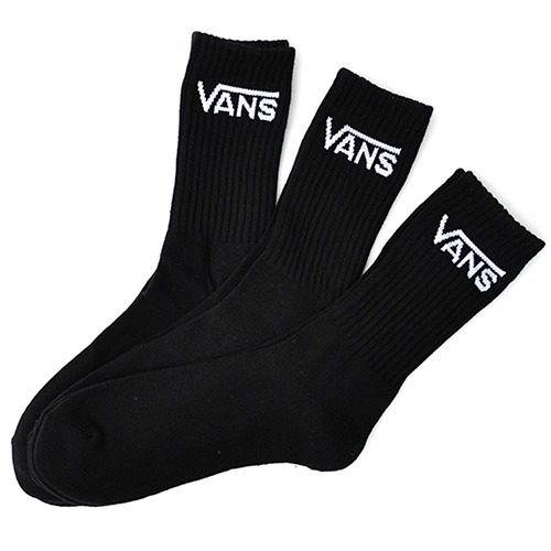 バンズ/VANS 靴下 3足セット VN000F0X ハイソックス 白 黒 メンズ レディース ロゴ...