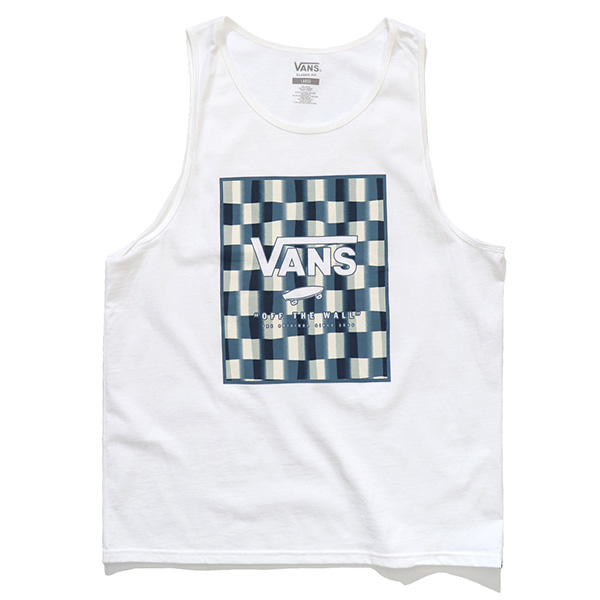 バンズ【VANS】MN PRINT BOX TANK タンクトップ クラシックフィット ボックスロゴ...