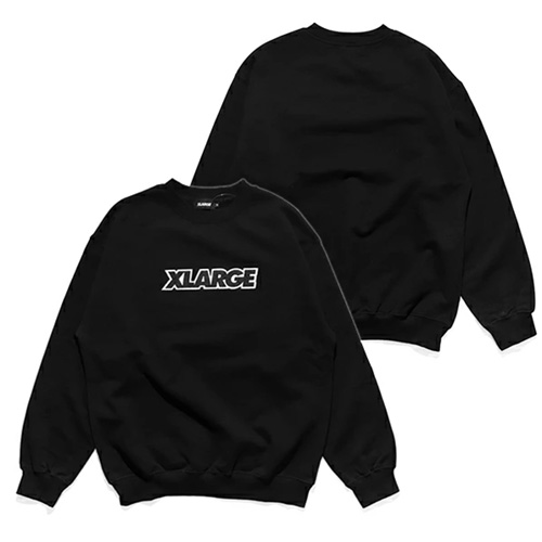 エクストララージ【X-LARGE】STANDARD LOGO PATCHED CREWNECK SWEAT