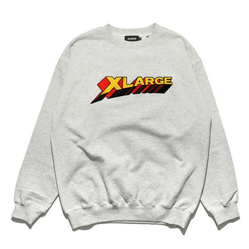 エクストララージ【X-LARGE】3D LOGO CREWNECK SWEAT スウェット トレーナー メンズ トップス 長袖 ロゴ ゴリラ 裏毛