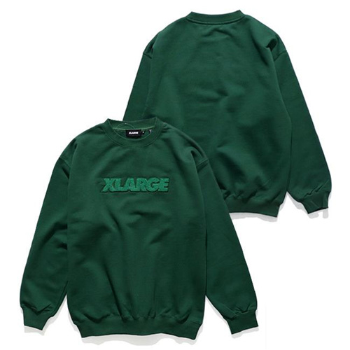 エクストララージ【X-LARGE】EMBROIDERY STANDARD LOGO CREWNECK SWEAT スウェット トレーナー メンズ トップス 長袖 ロゴ ゴリラ 裏毛｜bobsstore｜02