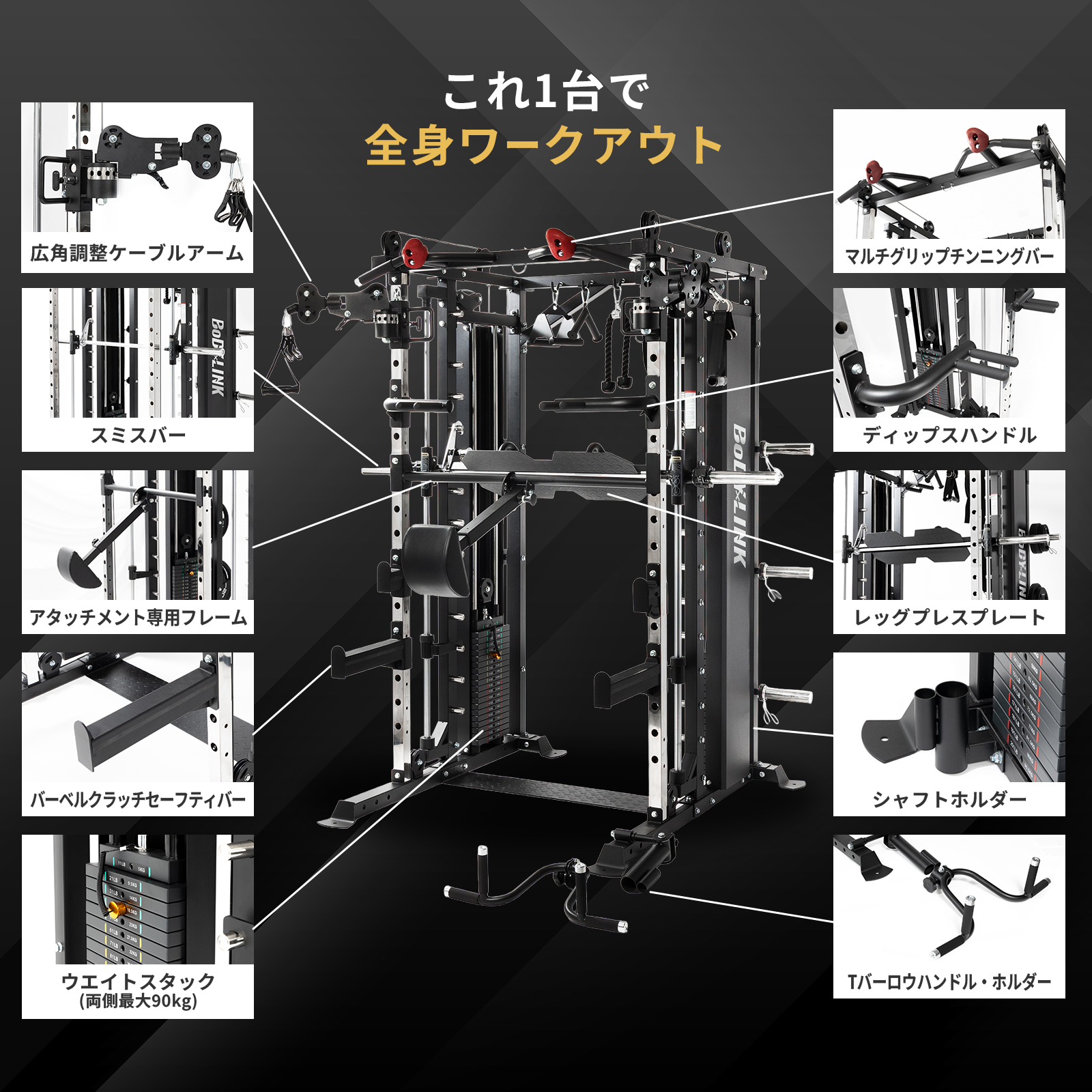 オールインワンラック 新商品 BoDYLINK ボディリンク オールラウンド