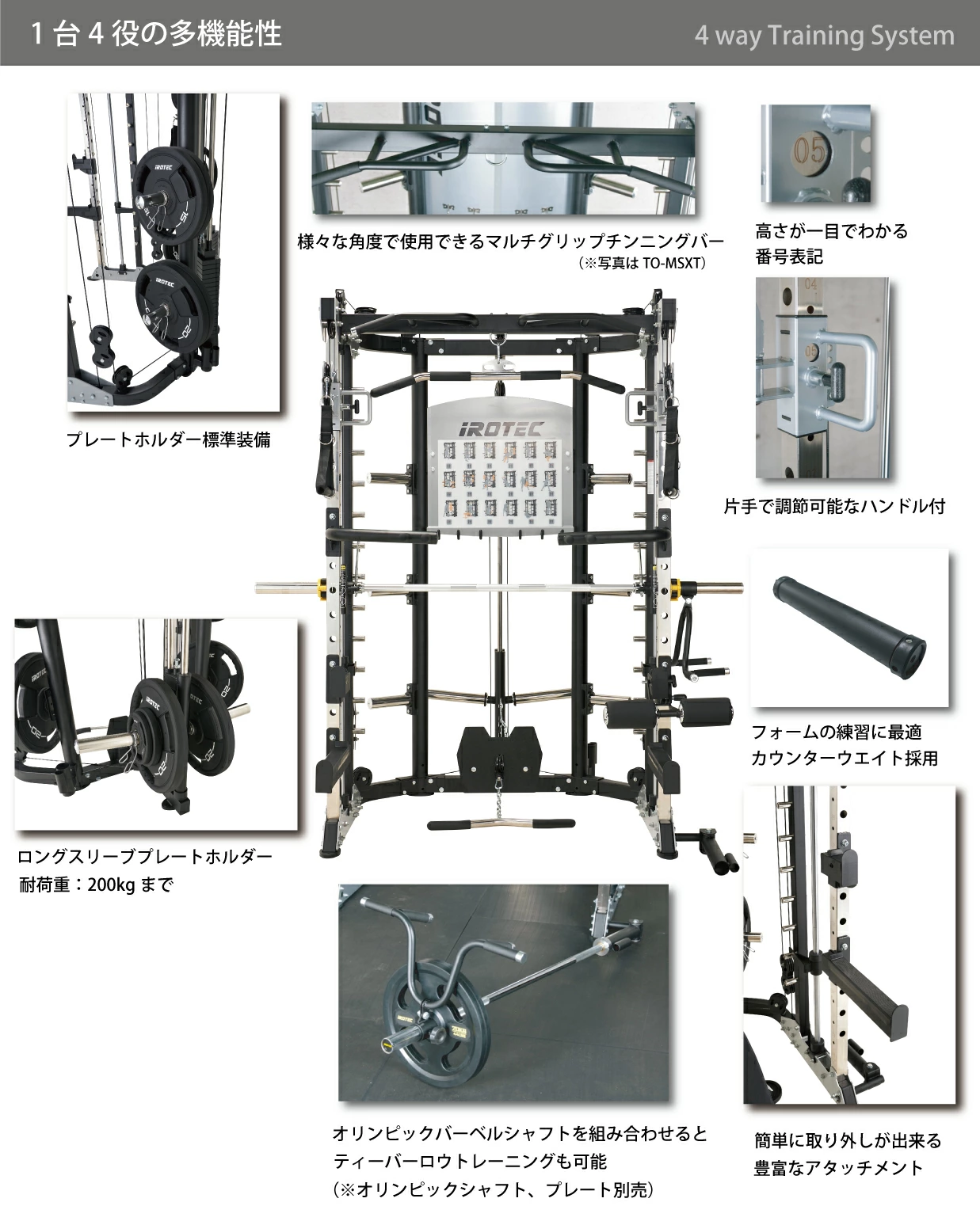 トレーニングマシンセット ホームジム IROTECPRO アイロテックプロ プレートローディングパーソナルセット135 TO-PCPS135 :  to-pcps135 : BoDY-LINKストア - 通販 - Yahoo!ショッピング