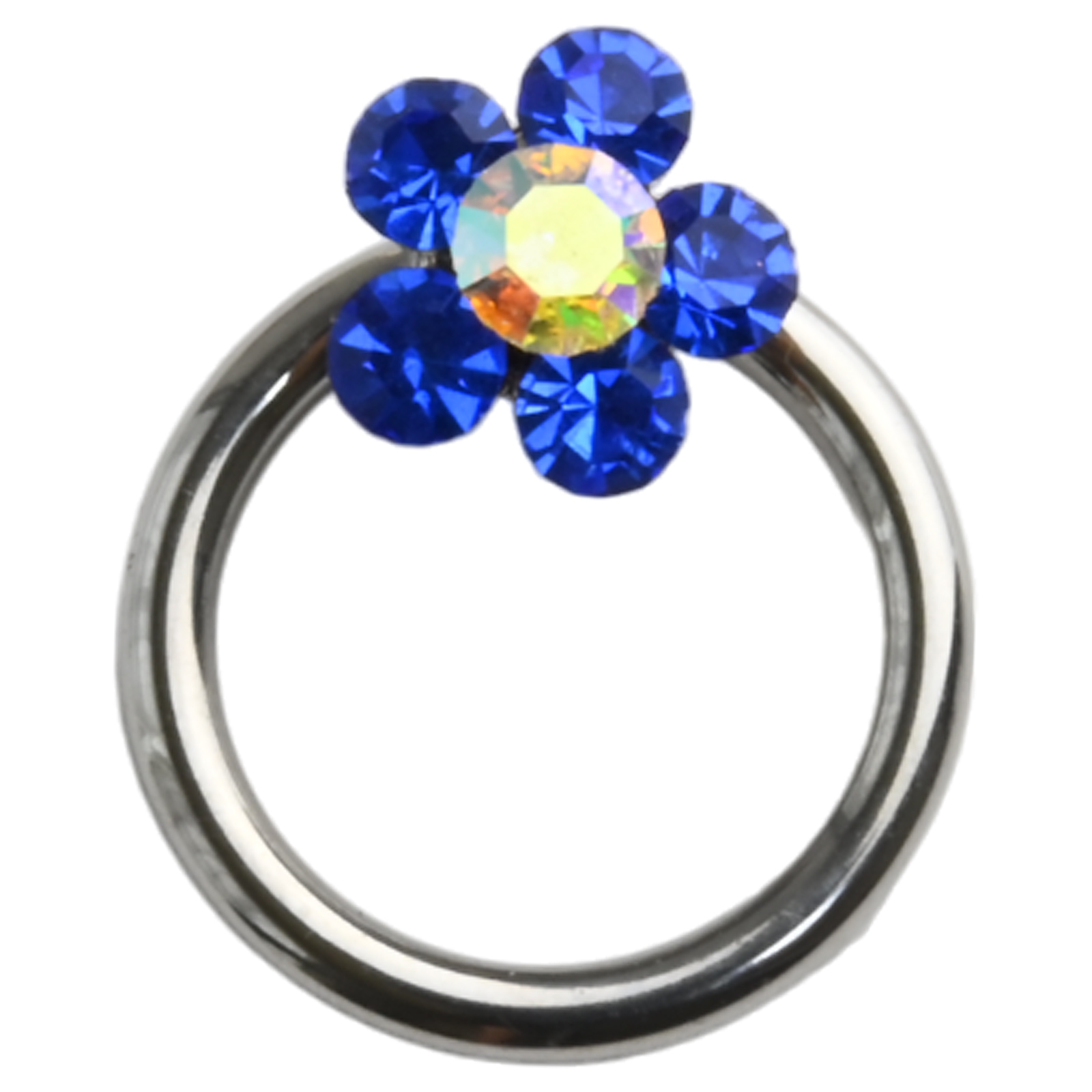 キャプティブビーズリング 14g 16g 花 フラワー ジュエル キャプティブ リング ピアス ボディピアス 耳たぶ ヘリックス 軟骨ピアス | Body-Style | 04