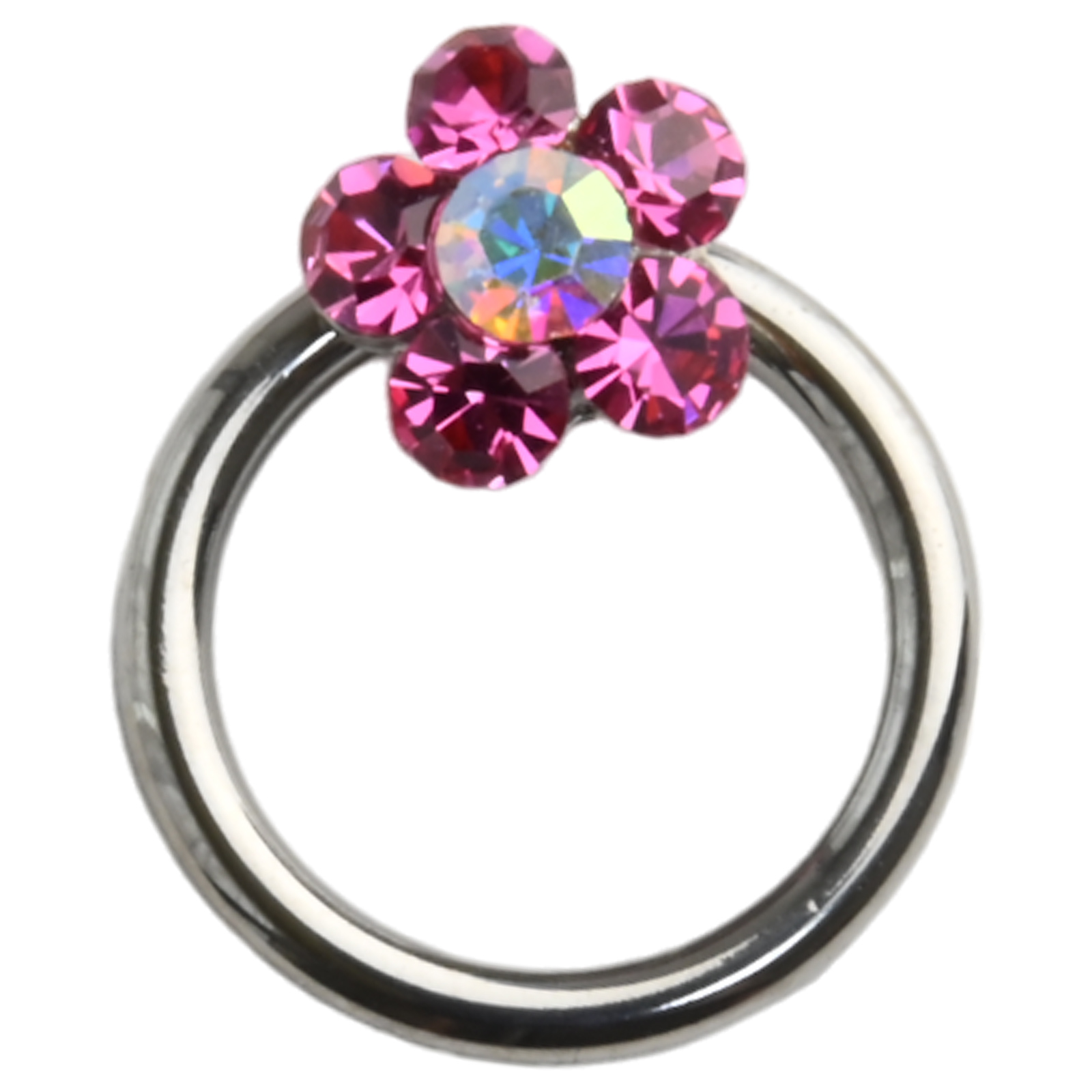 キャプティブビーズリング 14g 16g 花 フラワー ジュエル キャプティブ リング ピアス ボディピアス 耳たぶ ヘリックス 軟骨ピアス | Body-Style | 02
