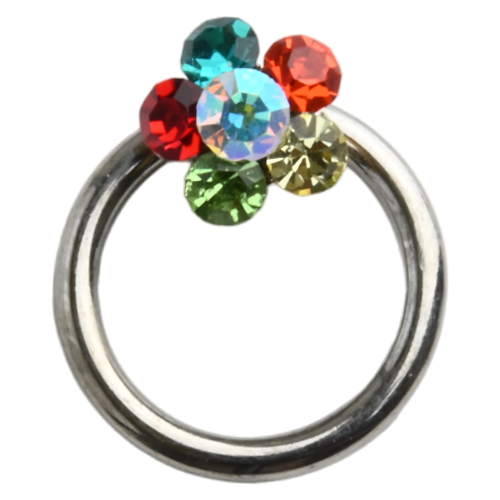キャプティブビーズリング 14g 16g 花 フラワー ジュエル キャプティブ リング ピアス ボディピアス 耳たぶ ヘリックス 軟骨ピアス | Body-Style | 06