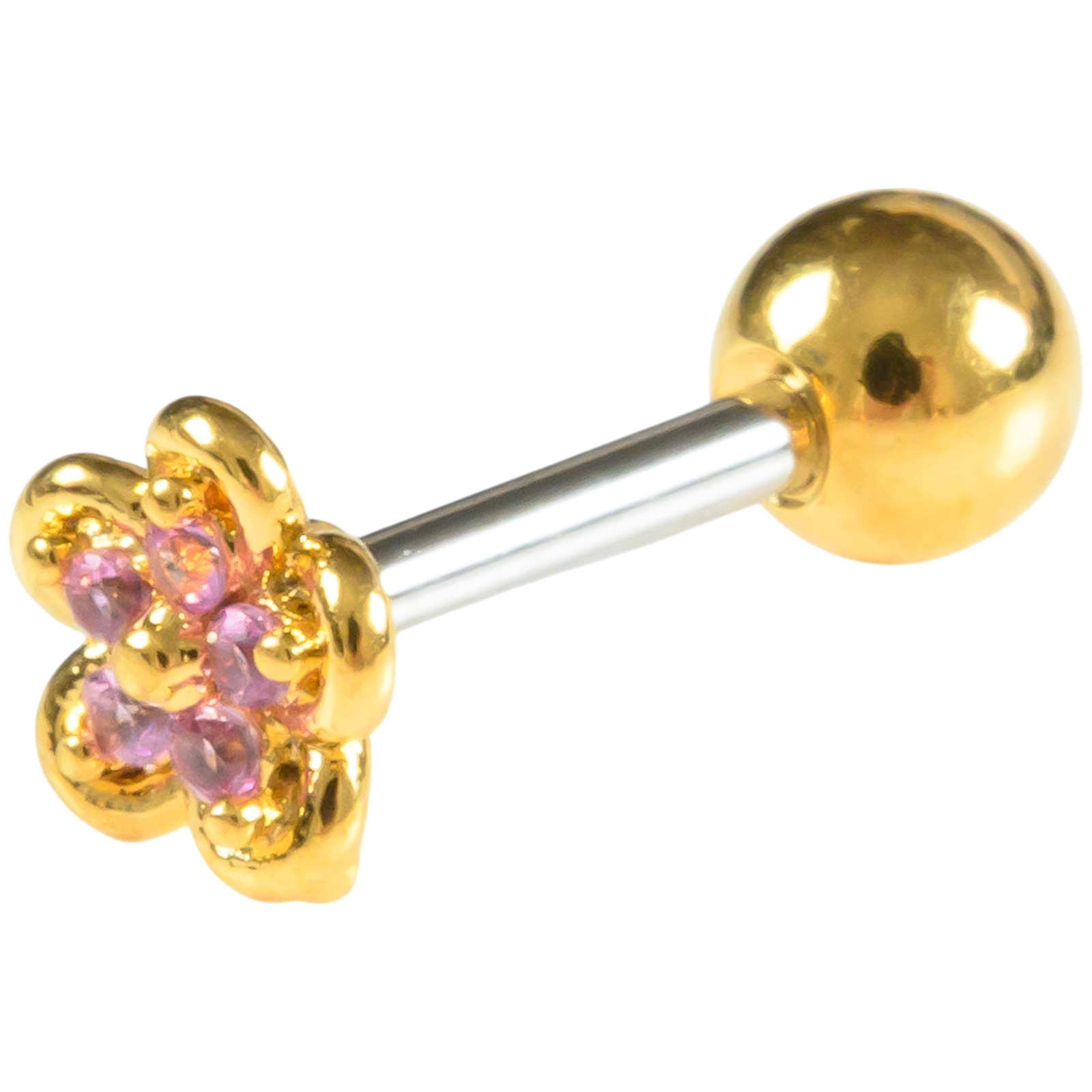 Body-Style ボディピアス バーベル 16G 花 フラワー 金属