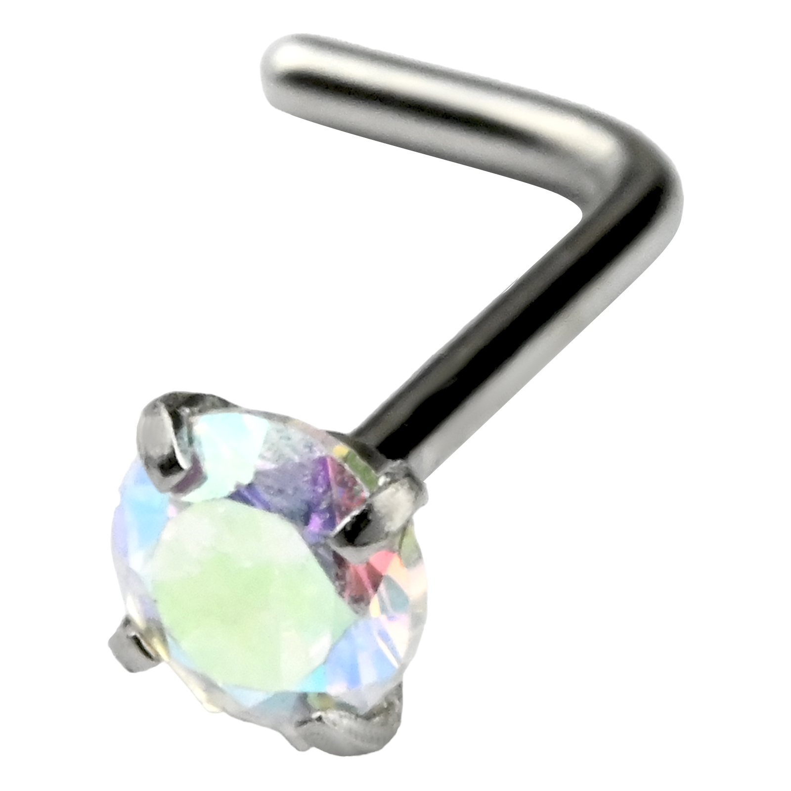 Body-Style ボディピアス 鼻ピアス 20G スクリュー ジュエル 金属