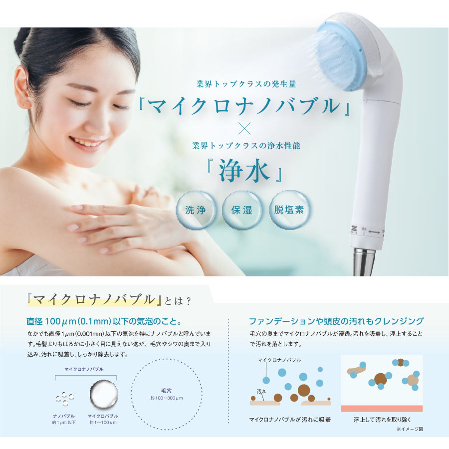 ゼンケン 【交換用カートリッジ】マイクロバブル浄水シャワー ピュア