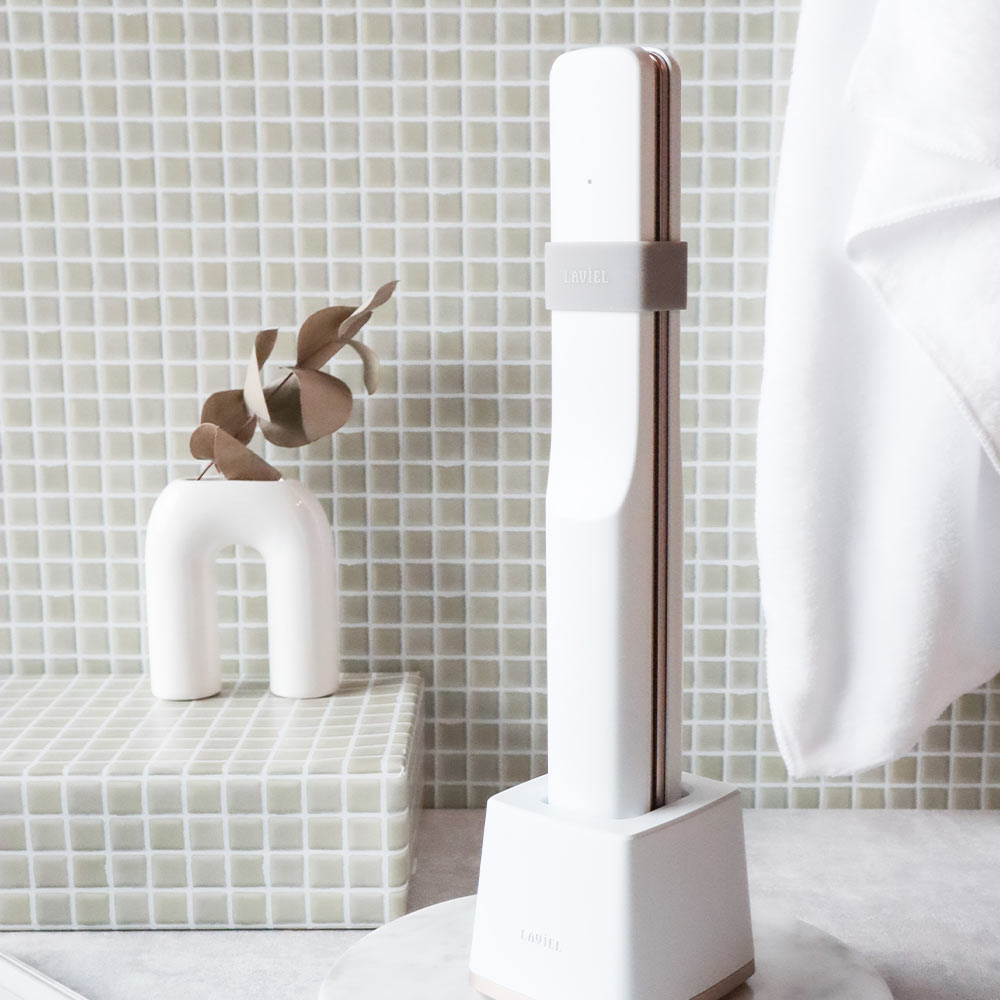 爆買 【YahooNG】LAVIEL plus 超音波トリートメントヘアアイロン LV