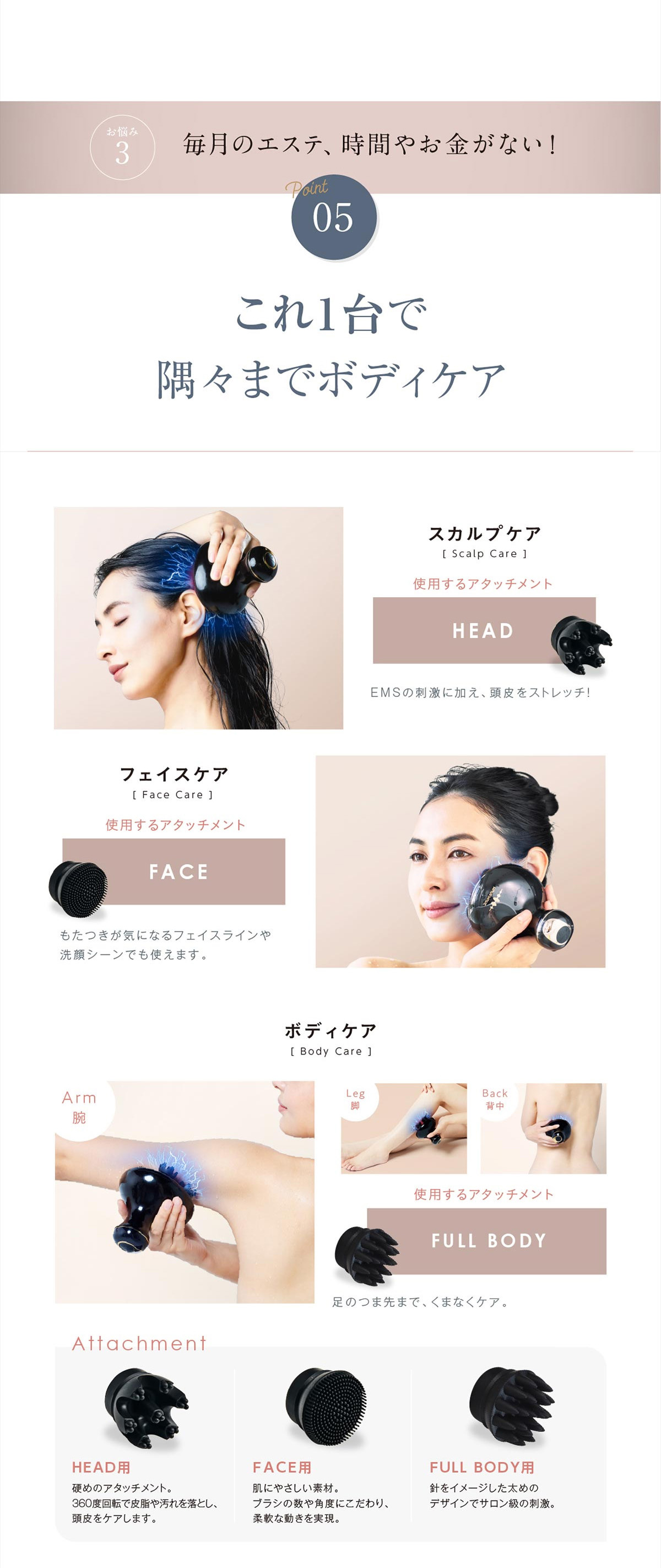 WAVEWAVE EMS スカルプヘッドスパ Scalp Head SPA ヘッドスパ