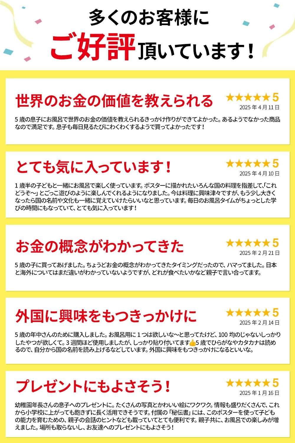 お風呂ポスター 世界地図 2枚セット B3サイズ 日本製 学習 知育 勉強 社会 地理 地図 防水 子供 教材 世界の100円と世界のランチ おふろdeラーニング | ブランド登録なし | 06