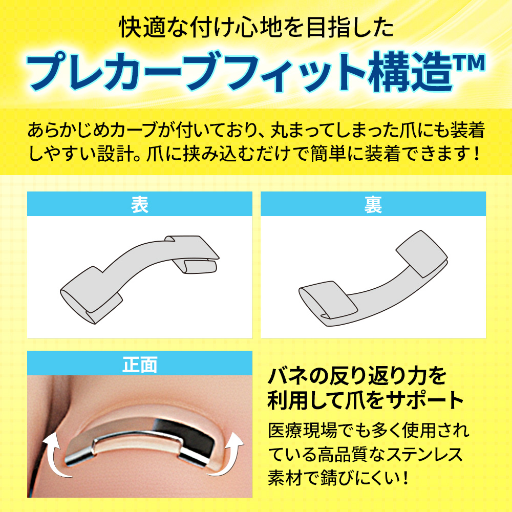 一般医療機器 巻き爪用 矯正クリップ 1個入 ラクラク歩行 メディカル 器具 セルフケア 自分で 自宅 対策 グッズ 予防 テープ プレート まきづめ まきつめ |  | 04