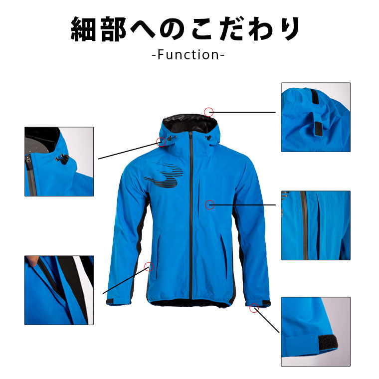 BM・EXTREME 防水セットアップ BODYMAKER ボディメーカー レインウェア レインコート レディース メンズ 上下 雨合羽 カッパ 通勤通学 防水 撥水 軽量 | BODYMAKER | 06