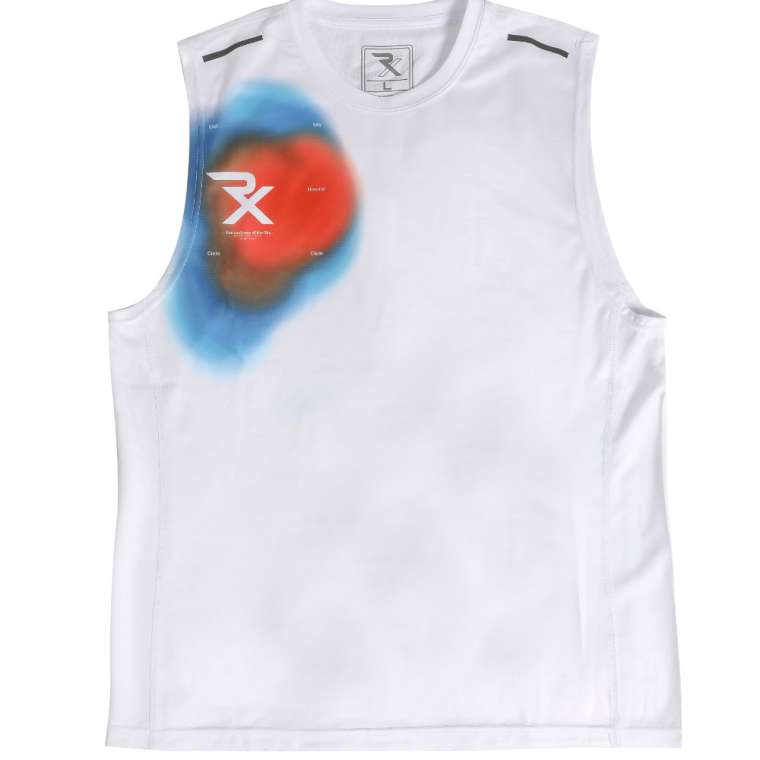 RX DRY TECH ノースリーブ 昇華 L ブラック BODYMAKER ボディメーカー BODYMAKER RX DRY TECH ノースリーブ Tシャツ 吸汗速乾 グラデーション 赤 | BODYMAKER