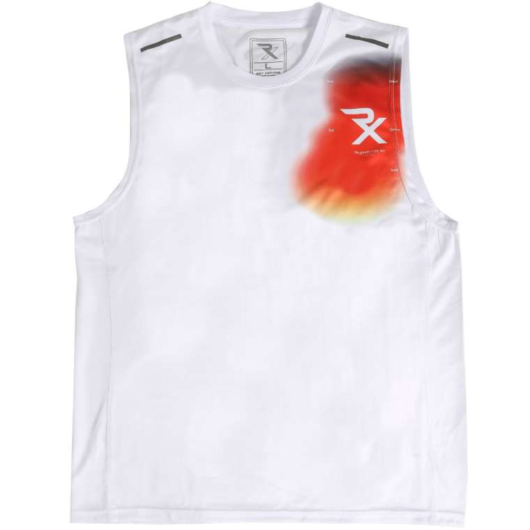 RX DRY TECH ノースリーブ 昇華 L ブラック BODYMAKER ボディメーカー BODYMAKER RX DRY TECH ノースリーブ Tシャツ 吸汗速乾 グラデーション 赤 | BODYMAKER | 07