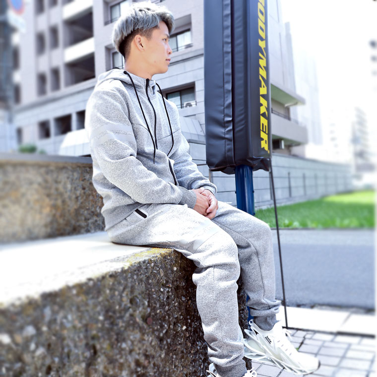 BM・TECH Bロゴパーカー1 BODYMAKER ボディメーカー アウター パーカー 防寒 テック TECH 長袖 ロングスリーブ 裏起毛 ジャージ |  | 03