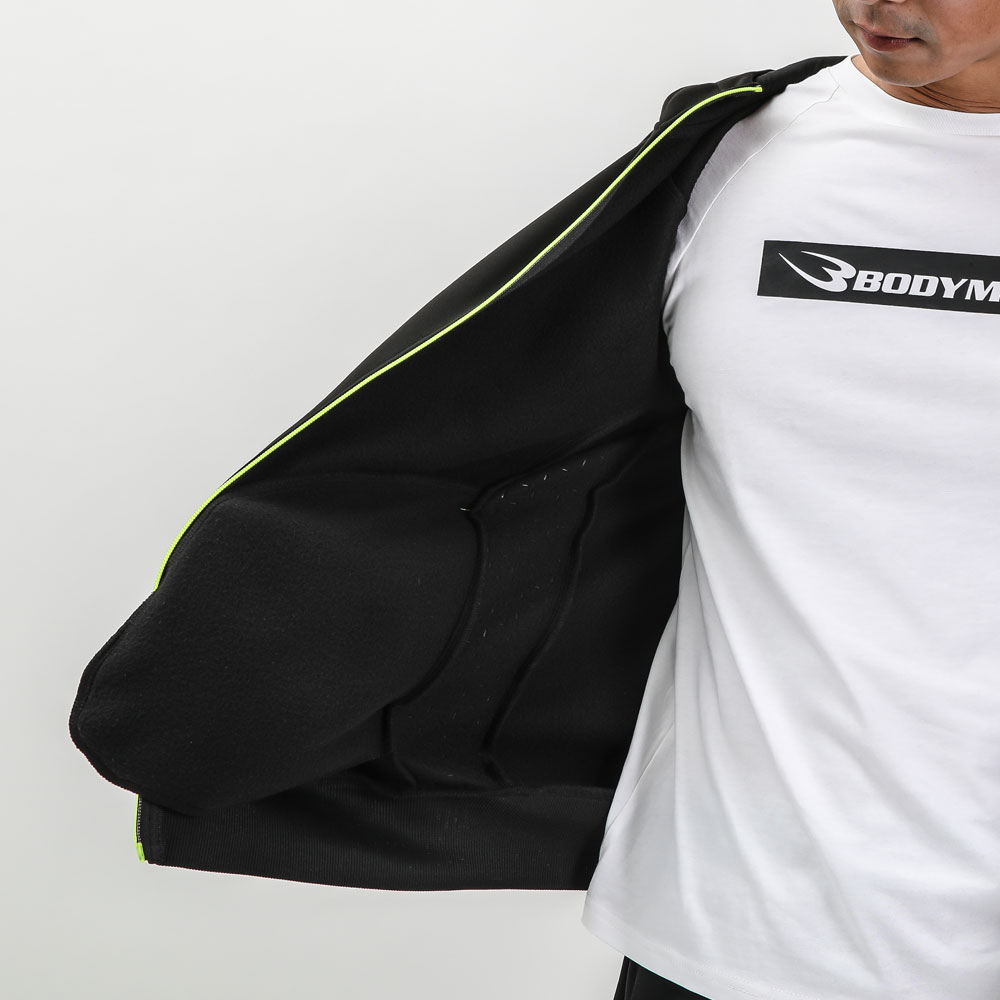 BM・TECH Bロゴパーカー2 BODYMAKER ボディメーカー BODYMAKER TECH パーカー Bロゴ メンズ スウェット トップス ジップパーカー 裏起毛 軽い 暖かい 長袖_10