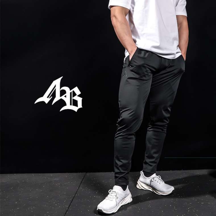 ∧B ストレッチ ジョガーパンツ 2XL ブラック BODYMAKER ボディメーカー bmtw ∧B アンド・ビー テーパードシルエット ロングパンツ ナイロン GYM ジム | BODYMAKER