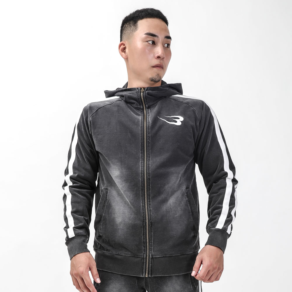BODYMAKER（ボディメーカー） bm plus DENIM-KNIT パーカー DENIM