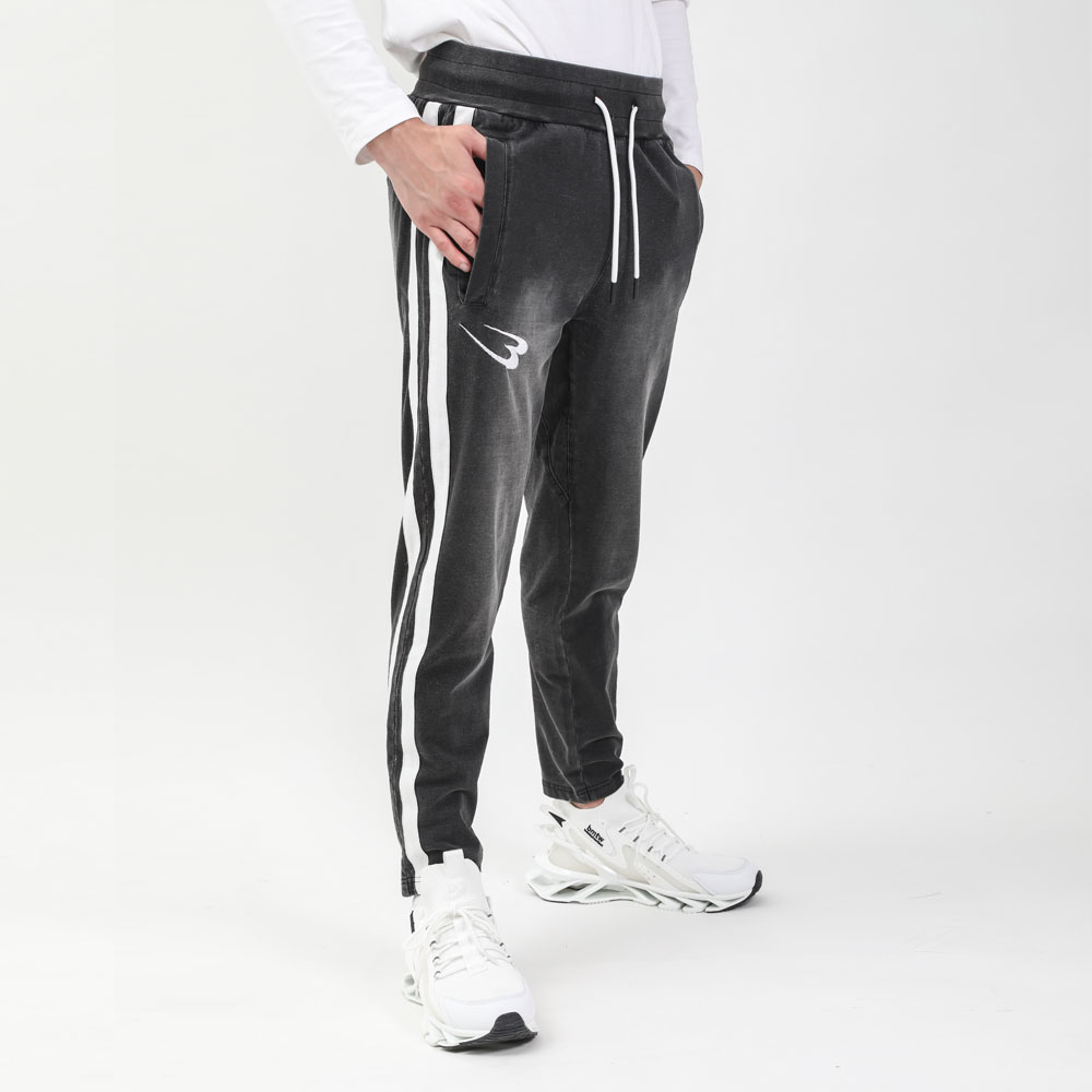 bm plus DENIM-KNIT ロングパンツ BODYMAKER ボディメーカー ＤＥＮＩＭーＫＮＩＴ デニムニット 2本ライン カットデニム ジャージ ロングパンツ デニム |  | 07