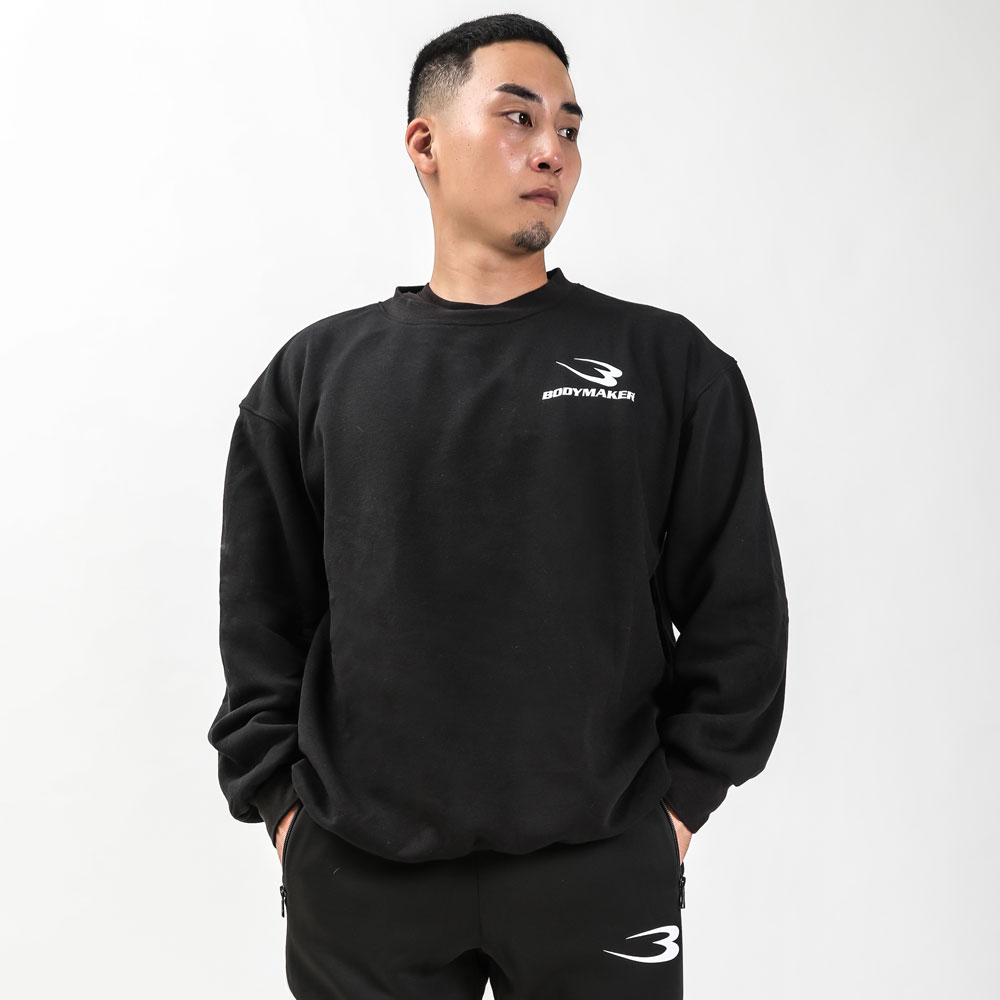 スウェット裏起毛トレーナー Bロゴ BODYMAKER ボディメーカー BODYMAKER ボディメーカー クルーネック メンズ 裏起毛 トレーナー スウェット 冬 防寒 |  | 01