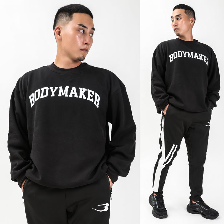 スウェット裏起毛トレーナー BODYMAKERロゴ BODYMAKER ボディメーカー BODYMAKER ボディメーカー クルーネック メンズ 裏起毛 トレーナー スウェット 冬 | 