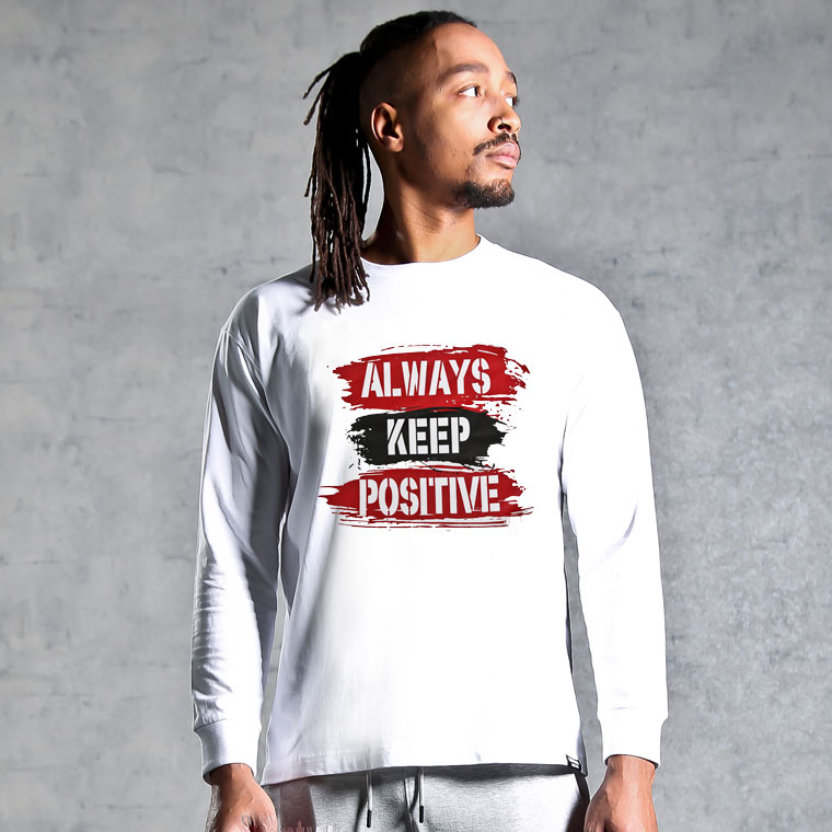 プリントTシャツ ロングスリーブ4 BODYMAKER ボディメーカー ベーシックTシャツ 長袖 ロングスリーブ ラバープリント 綿100% コットン100% | 